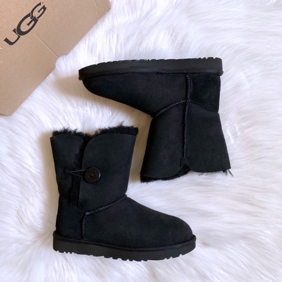 UGG Black Bailey Button II Boots - Picture 2 of 8
